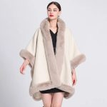 Cape beige pour femme