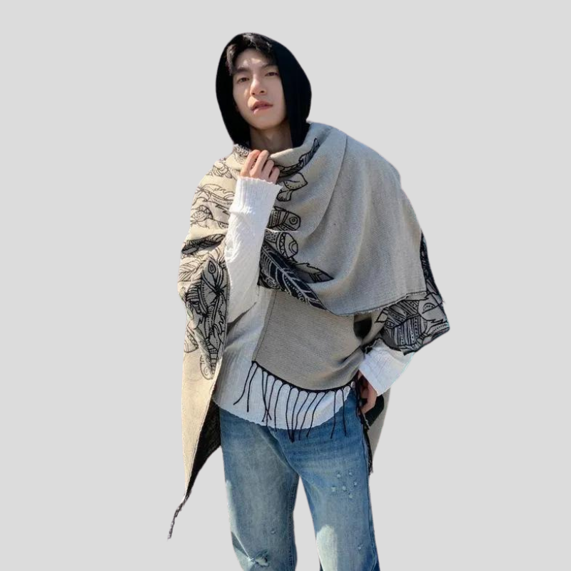 mode homme cape capuche