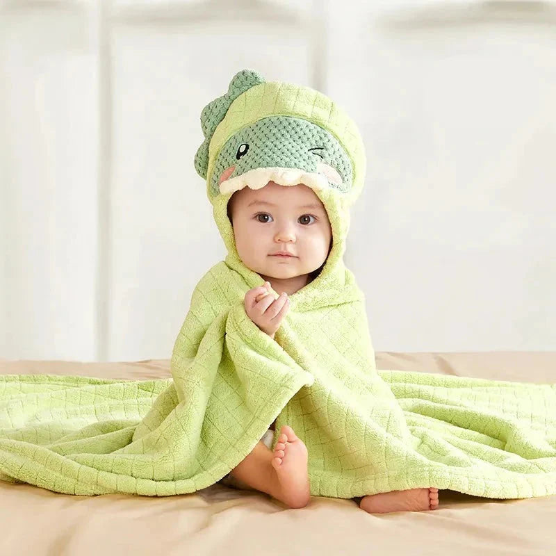 cape de bain bébé dinosaure