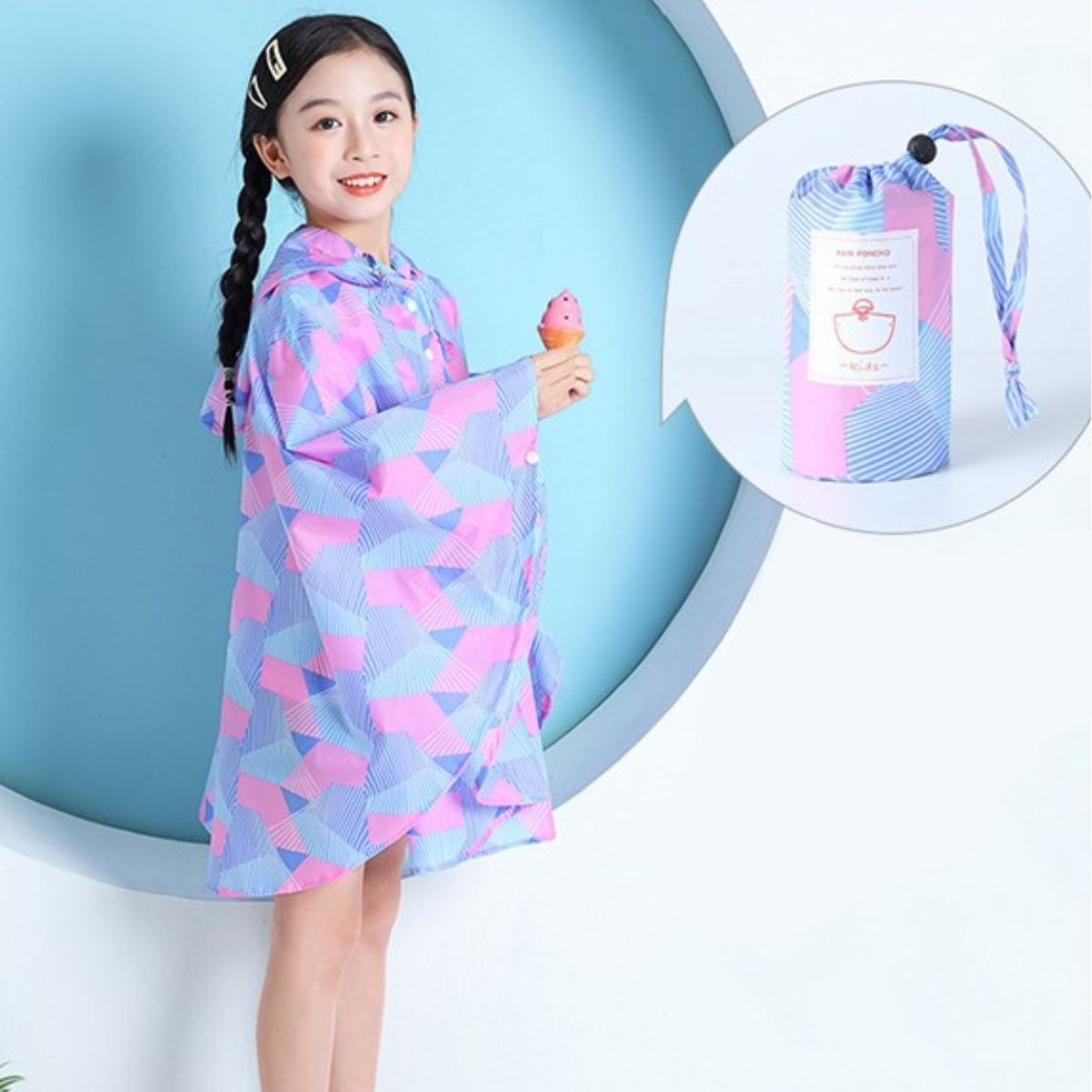 Protection enfant rose et violet
