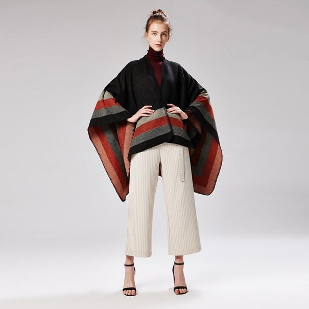 Poncho chaud pour hiver