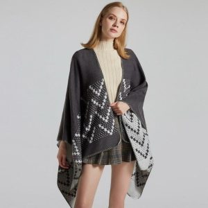 Gilet Poncho Femme élégant