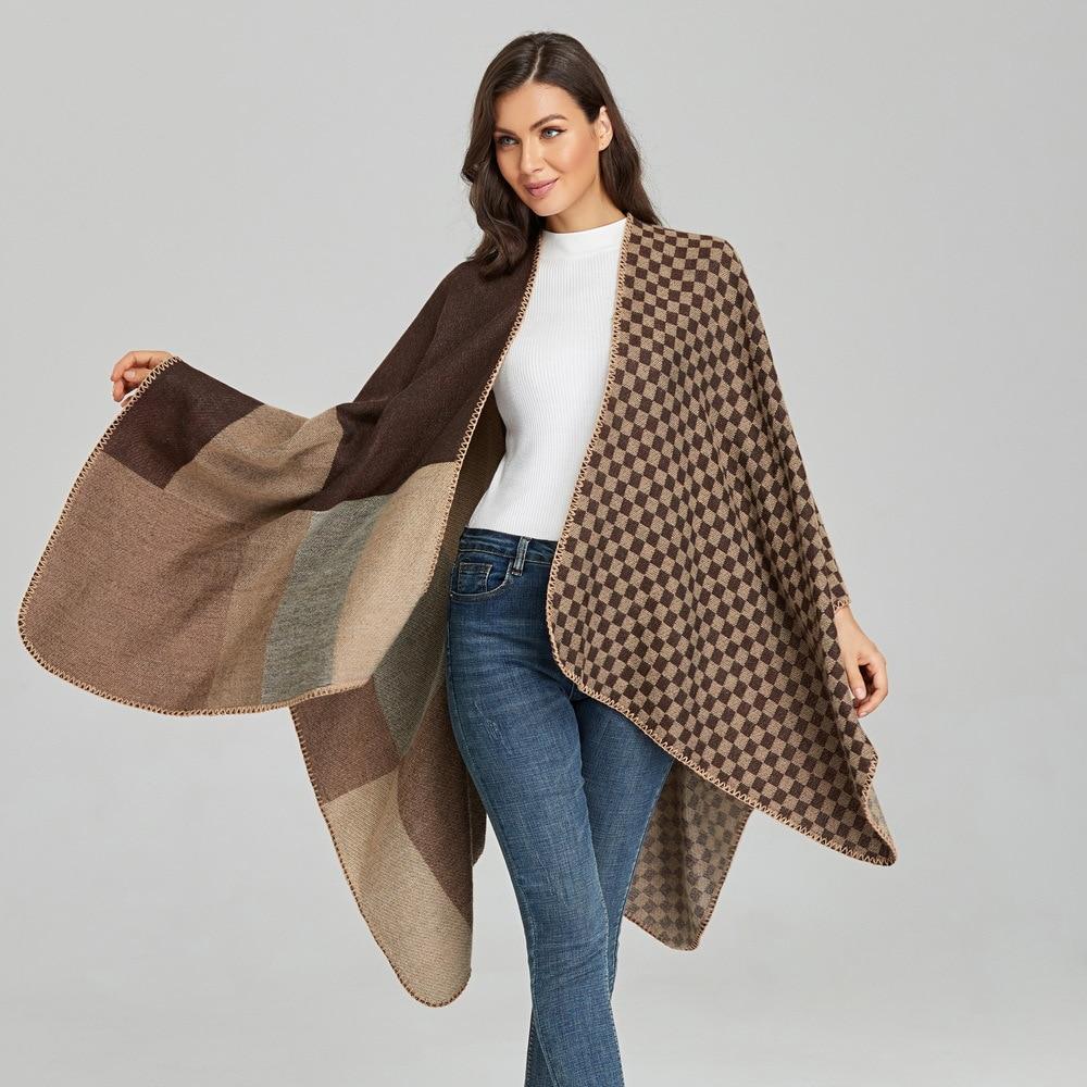 Poncho chaud et stylé