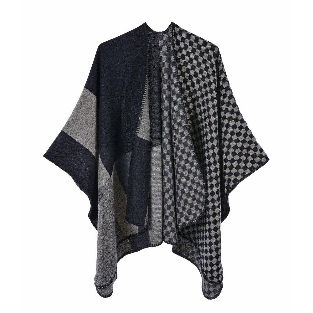 Tenue d'automne poncho femme