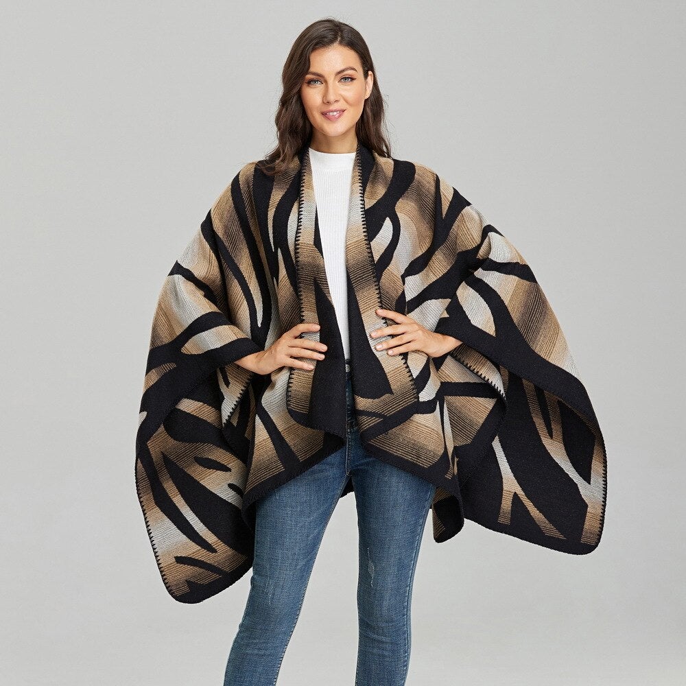 poncho féminin élégant