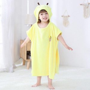 poncho bain abeille enfant