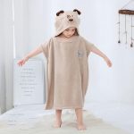 poncho bain enfant chien