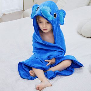 Poncho Bain Enfant Eléphant