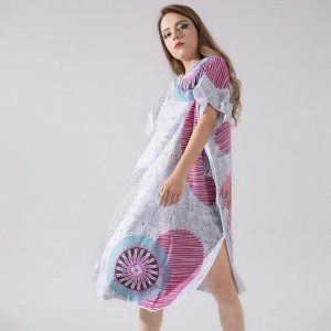poncho bain gris et rose