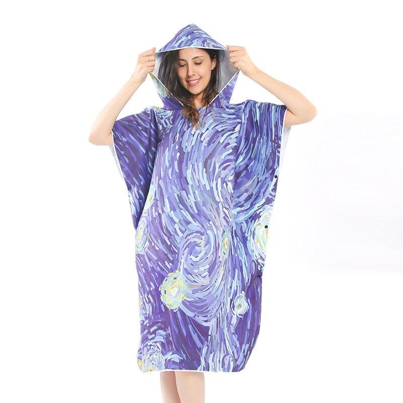 Motif Van Gogh sur poncho