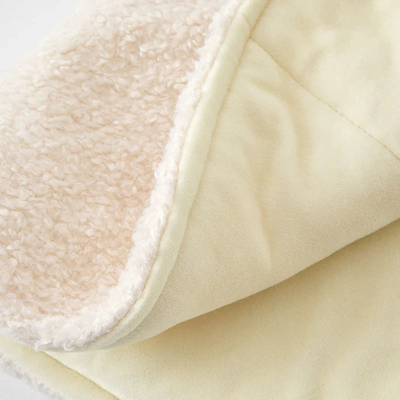 poncho fonctionnel bébé bonhomme de neige