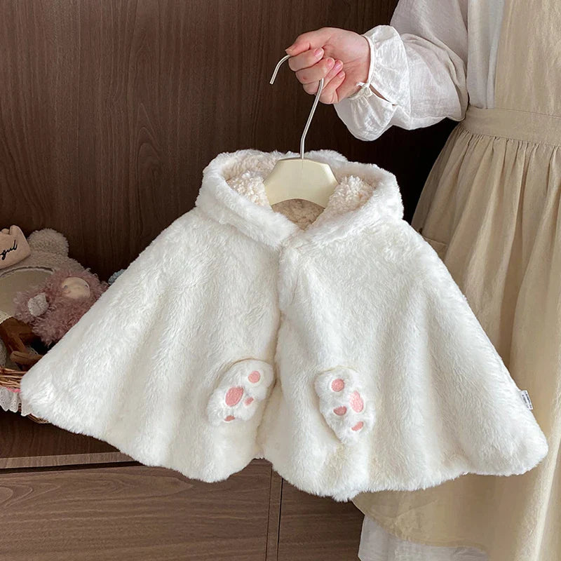 Poncho chaud bébé
