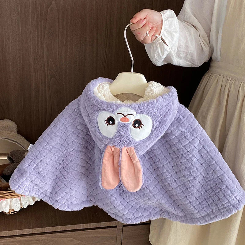 poncho doux bébé