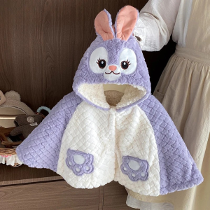 poncho bébé lapin