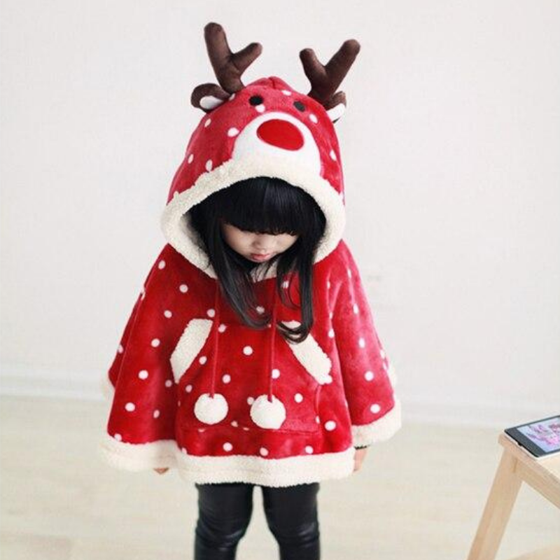 Coton doux Poncho Bébé Noël