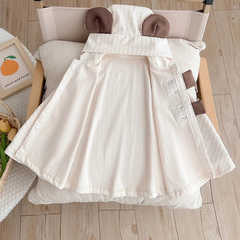 poncho bébé doux
