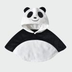 poncho bébé motif panda