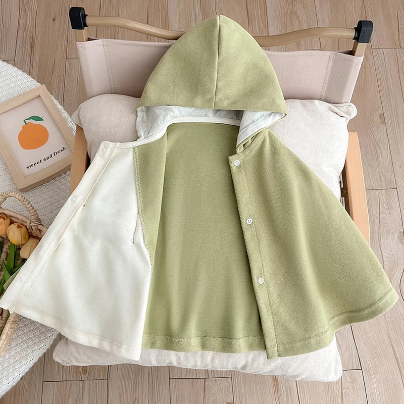 poncho coton bébé