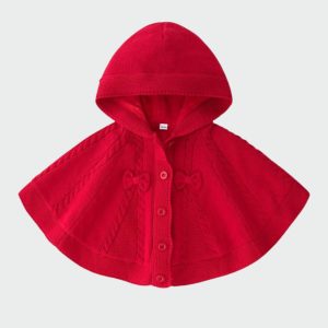 Poncho Bébé Rouge