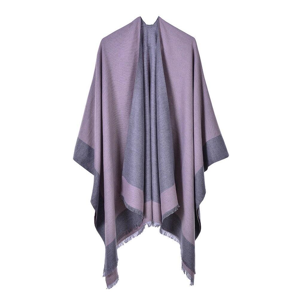 poncho bicolore moderne