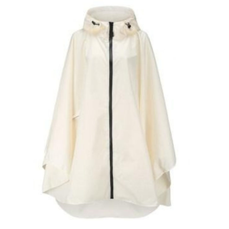 Poncho Blanc Pluie élégant
