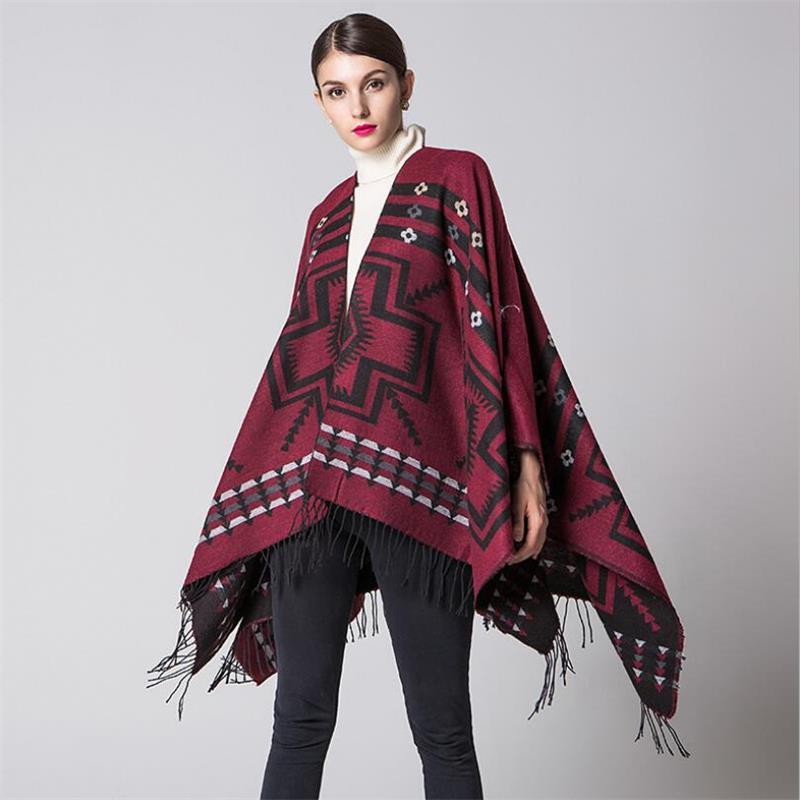 élégant Poncho Bohème