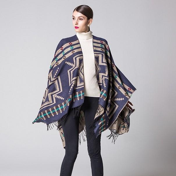 Poncho Bohème unique