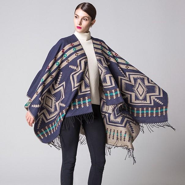 Poncho Bohème coloré