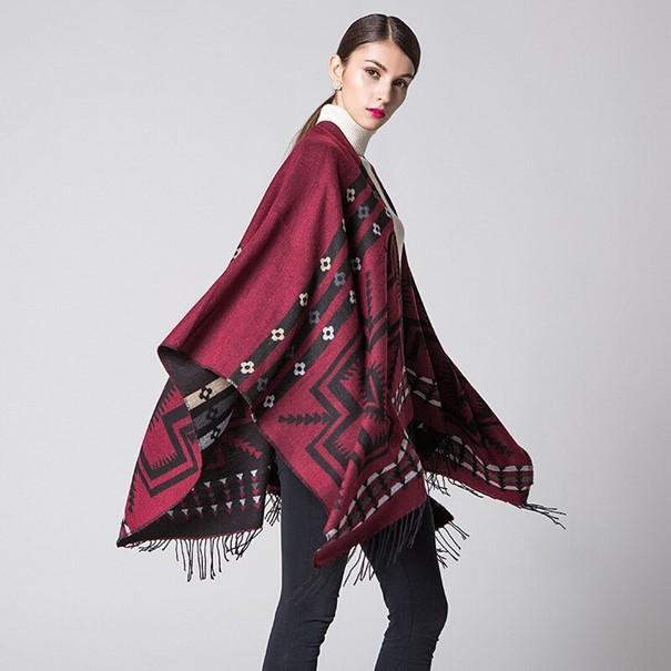 Poncho Bohème classique