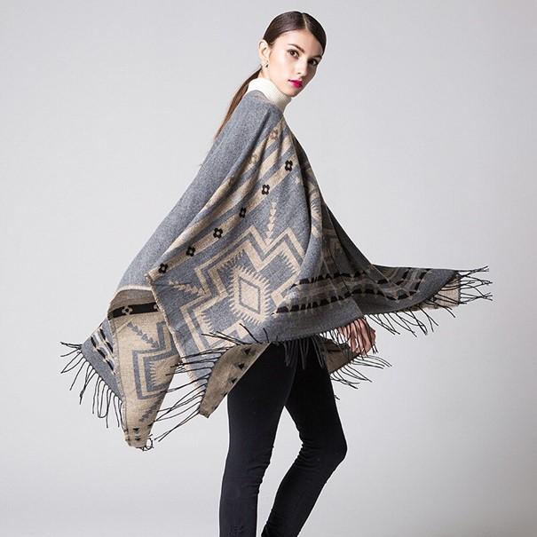 Poncho Bohème chic