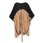 poncho ceinture élégance
