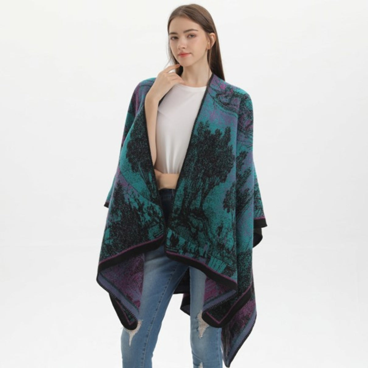Chaleur chic avec Poncho