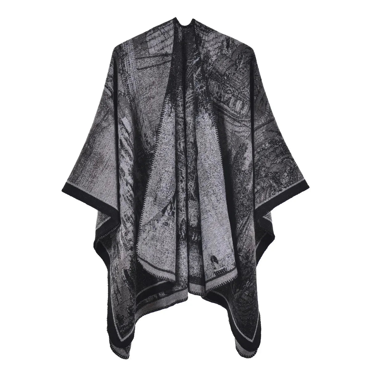 Poncho aux couleurs variées