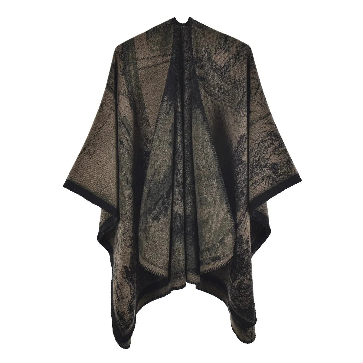 Allure raffinée en poncho