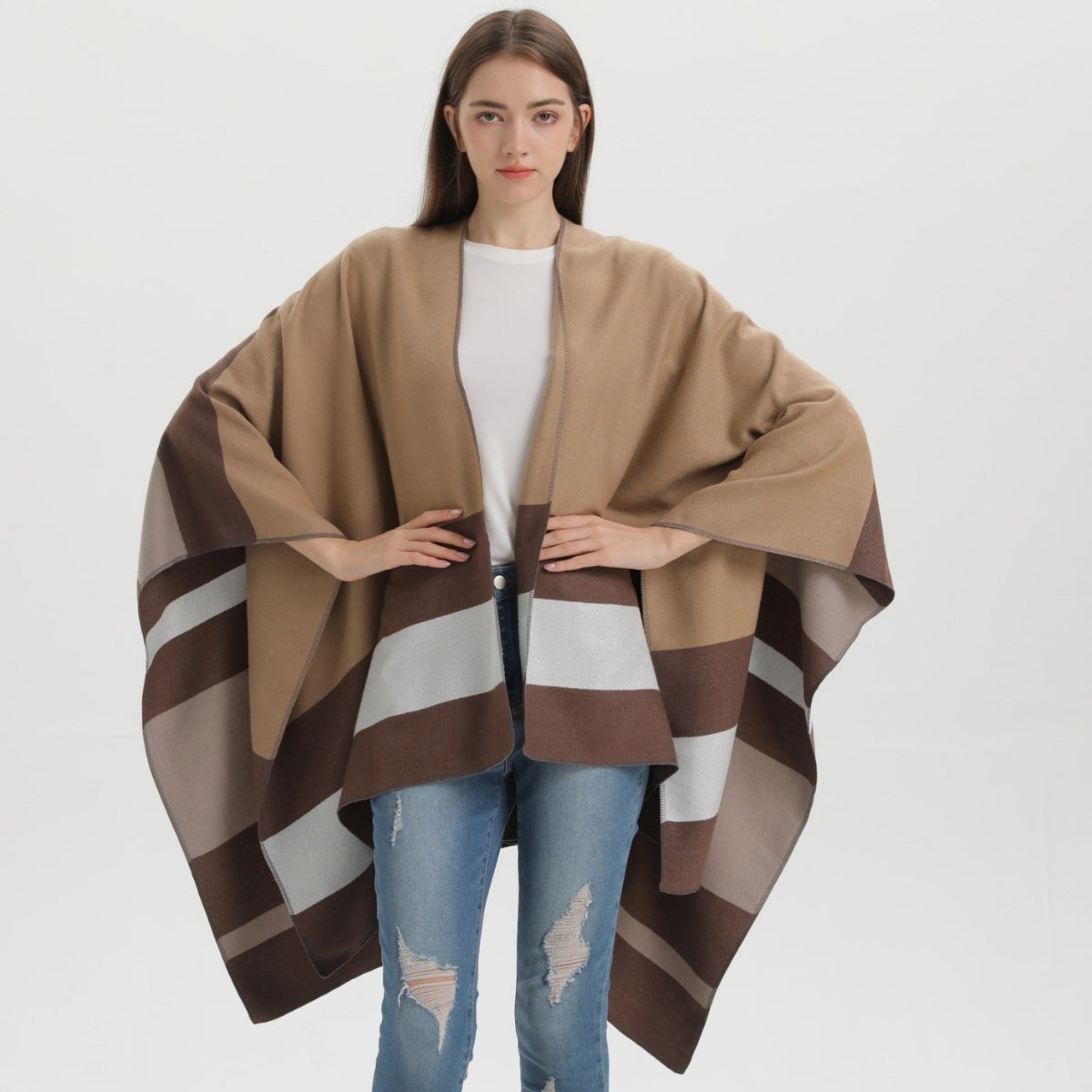 poncho féminin chic