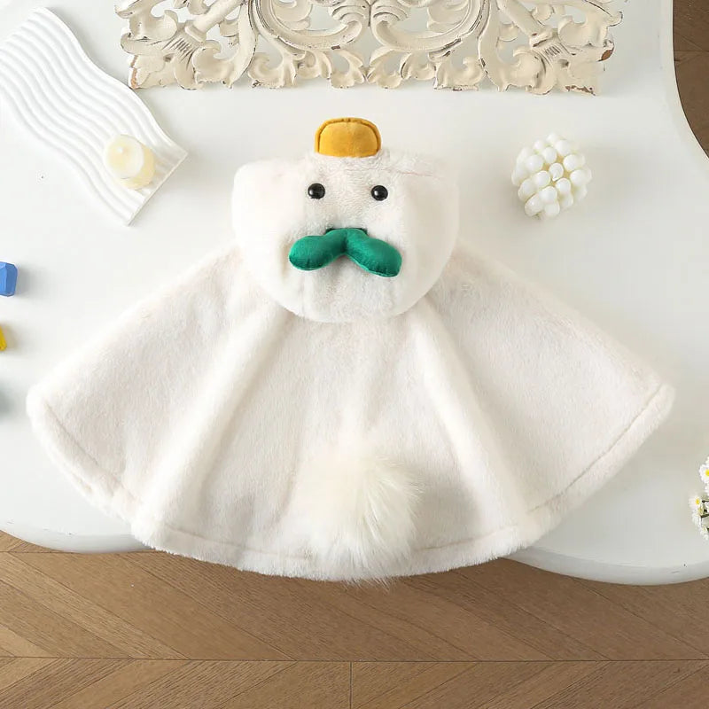 Poncho chaud et doux bébé
