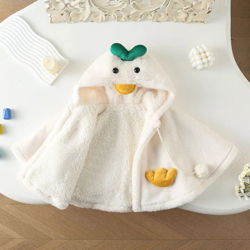 Bébé confortable en poncho