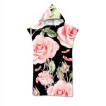 Poncho de Plage Roses élégant