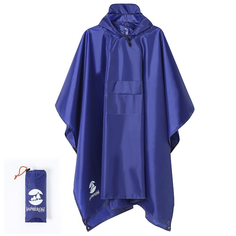 poncho pluie bleu élégant