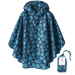 Poncho de Pluie Fille en motif floral