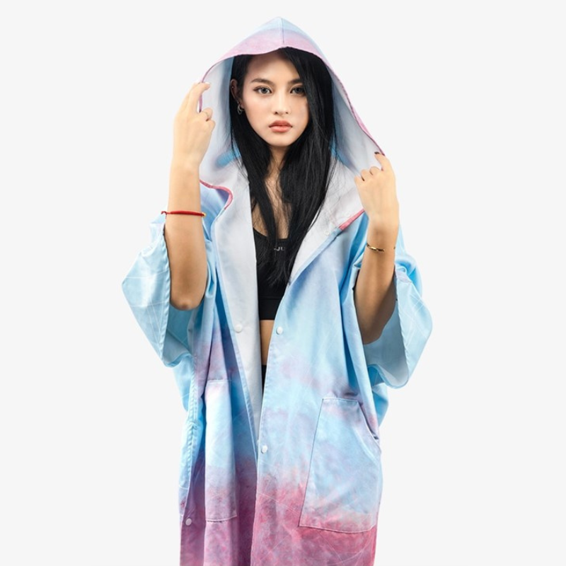 capuche de poncho de surf