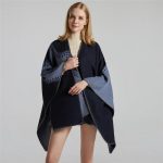 Poncho Doux Femme élégant