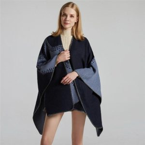 Poncho Doux Femme élégant