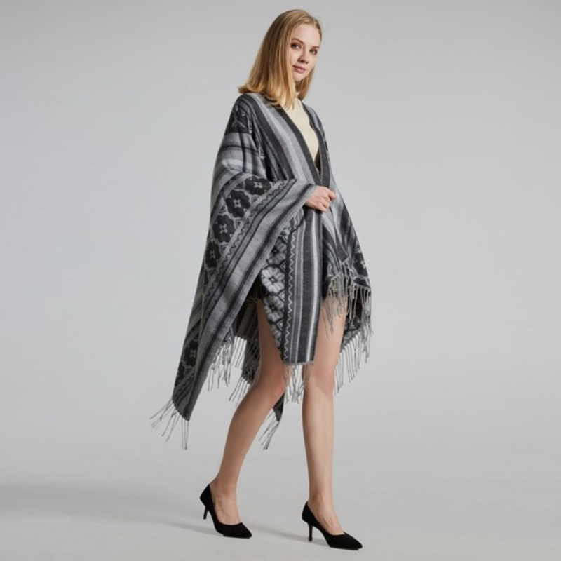 accessoire poncho féminin