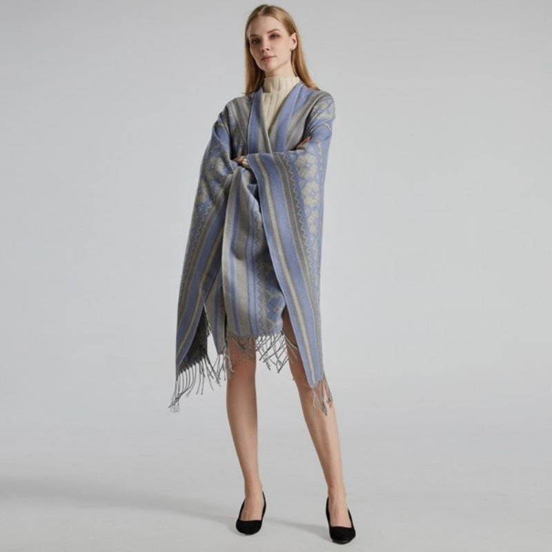 chaleur poncho écharpe