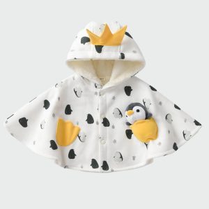 poncho enfant pingouin amusant