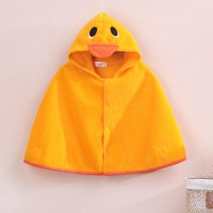 poncho enfant poussin jaune