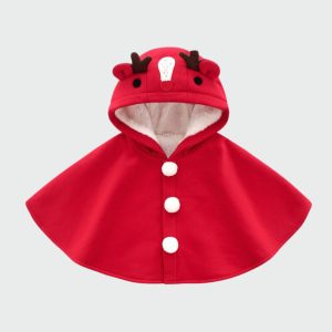 poncho enfant renne