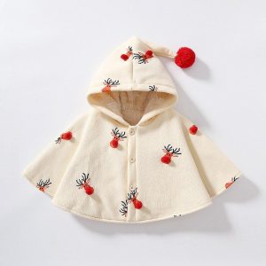 Poncho Enfant Rennes Noël