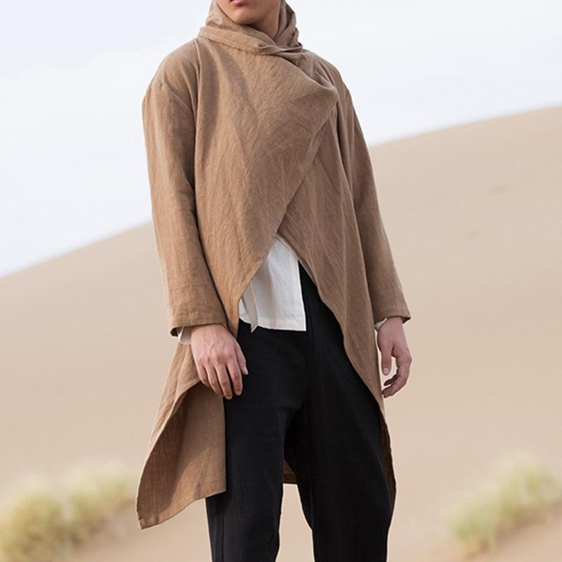 poncho kaki pour homme